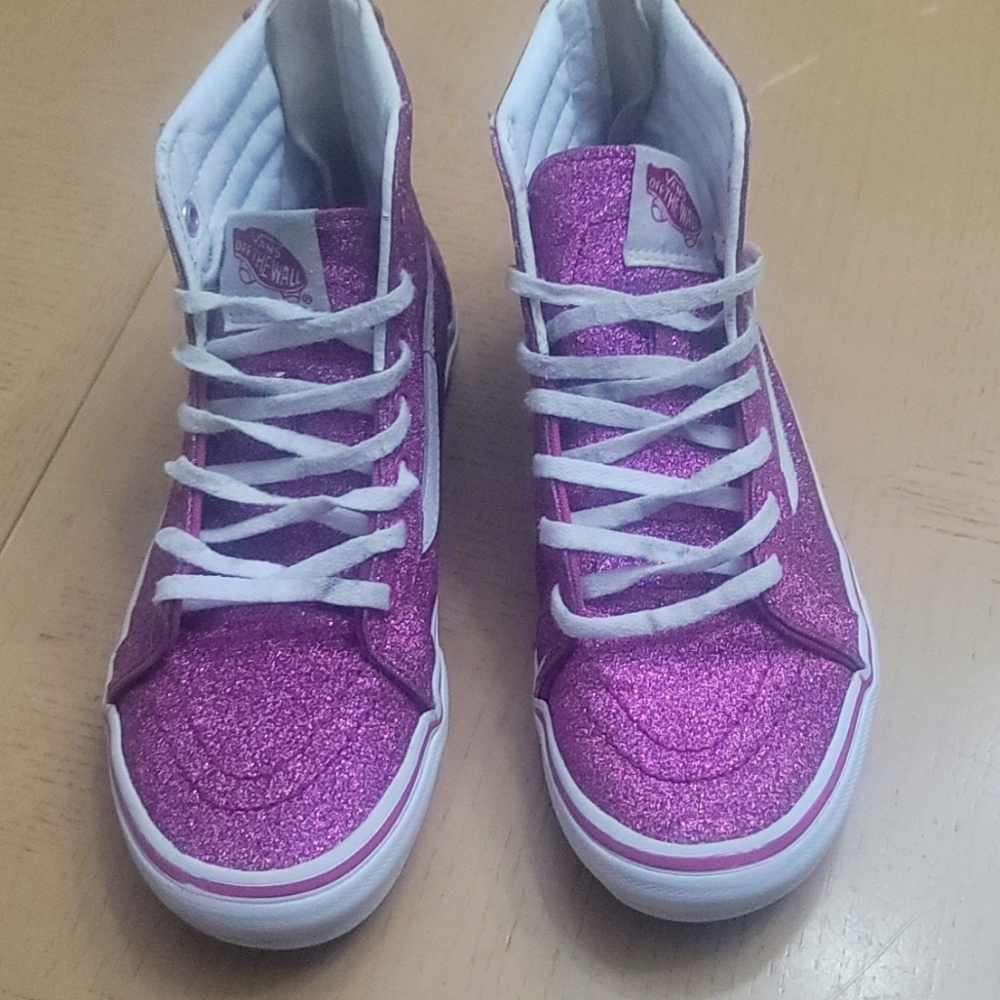 Pink glitter vans